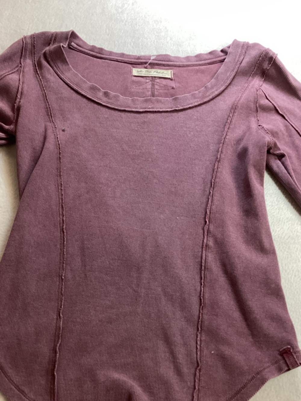 We The Free Long Sleeve Tee in Dusty Mauve